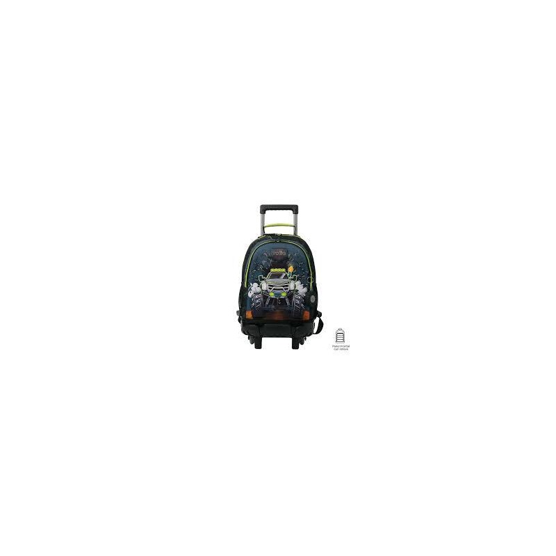 Mochila Totto de ruedas Monster Race M Primaria co Mochila Totto de ruedas Monster Race M Primaria co