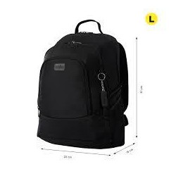 Mochila Totto Kuat para portátil 16  color negro