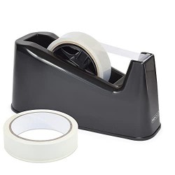 Portarrollos rapesco 500 negro   2 rollos