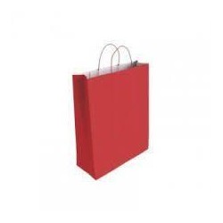 Bolsa papel kraft rojo 32x14x40