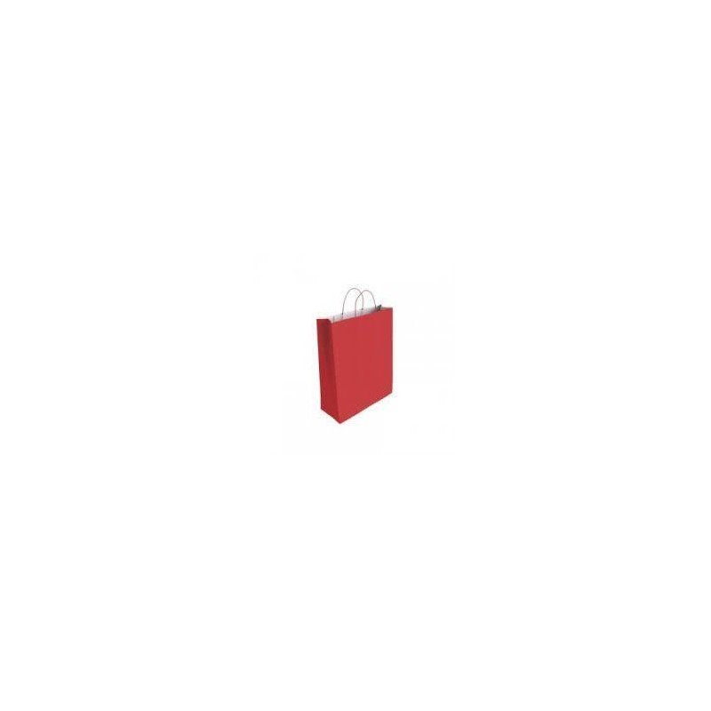 Bolsa papel kraft rojo 32x14x40