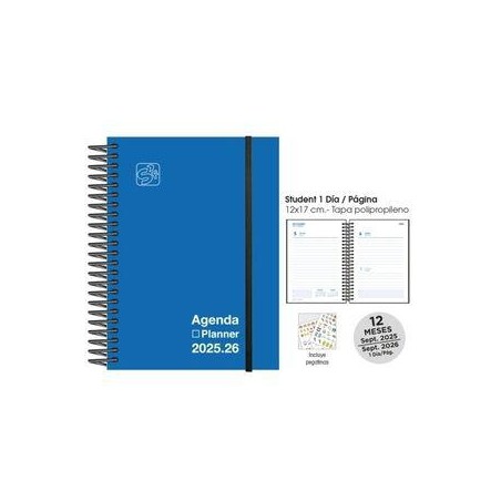 Agenda Escolar Senfort 25-26 Student Unicolor azul