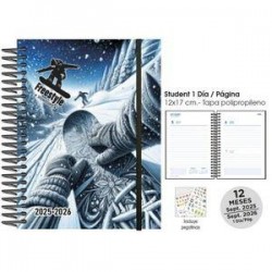 Agenda escolar senfort 25-26 student riders snow