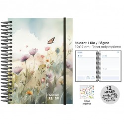 Agenda escolar senfort 25-26 student acuarela