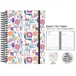 Agenda escolar senfort 25-26 student purple power