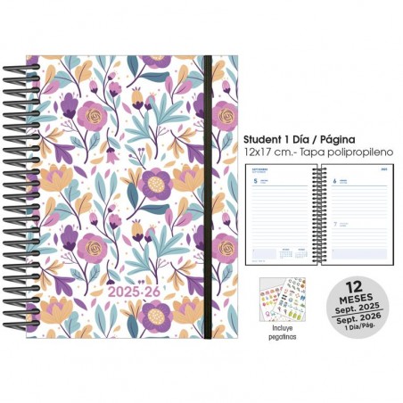 Agenda escolar senfort 25-26 student purple power