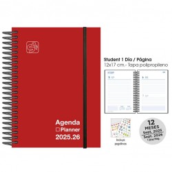 Agenda escolar senfort 25-26 student roja