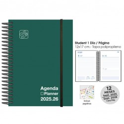 Agenda escolar senfort 25-26 student verde