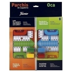 Juego parchis / oca 33cm con accesorios