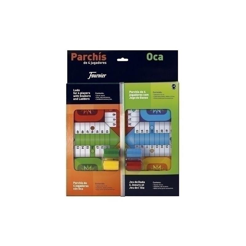 Juego parchis / oca 33cm con accesorios