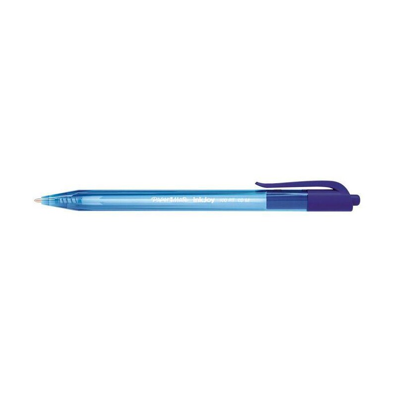 Boligrafo paper mate retractil inkjoy 100 azul