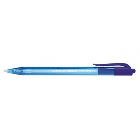 Boligrafo paper mate retractil inkjoy 100 azul