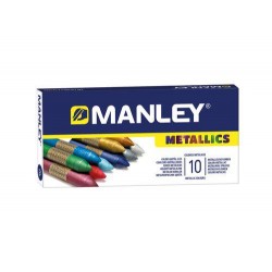 Ceras manley metallics estuche 10 colores