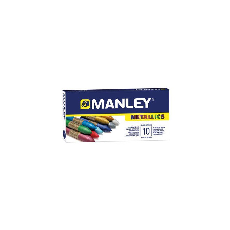 Ceras manley metallics estuche 10 colores
