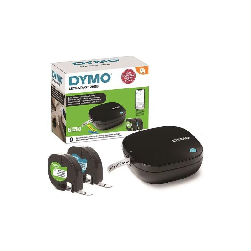 Máquina de rotular dymo letratag bluetooth lt 200b