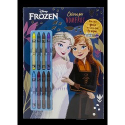 Frozen  Colorea por números con ceras