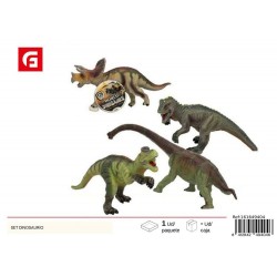 Figura dinosaurio goma surtida
