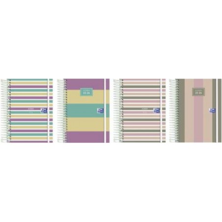 Agenda escolar oxford 25-26 color block 8º D/P