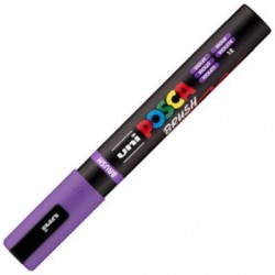 Marcador uni-posca brush punta 1-4mm pc-5br violet