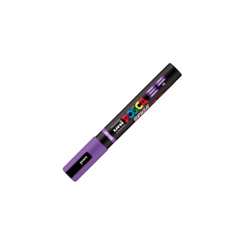 Marcador uni-posca brush punta 1-4mm pc-5br violet