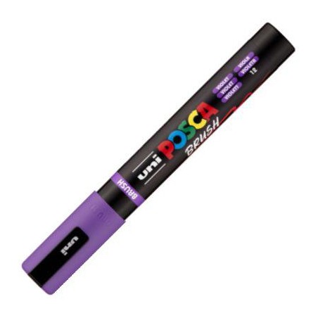 Marcador uni-posca brush punta 1-4mm pc-5br violet
