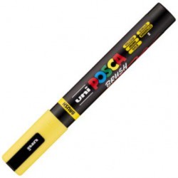Marcador uni-posca brush punta 1-4mm pc-5br amaril