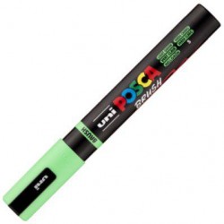 Marcador uni-posca brush punta 1-4mm pc-5br verde 