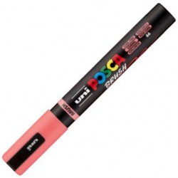 Marcador uni-posca brush punta 1-4mm pc-5br rosa c