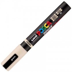 Marcador uni-posca brush punta 1-4mm pc-5br beige