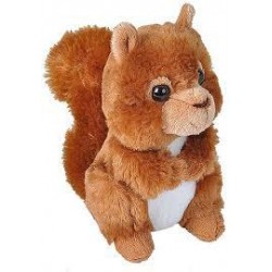 Peluche hugéms mini ardilla roja 