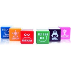 Estuche 6 sellos motivación profesorado 25x25 cool