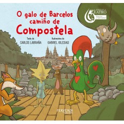 O galo de Barcelos camiño de Compostela