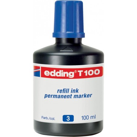 Bote de tinta edding azul 100 ml