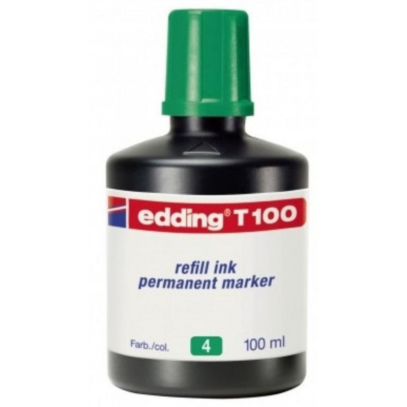 Bote de tinta edding verde 100 ml Bote de tinta edding verde 100 ml