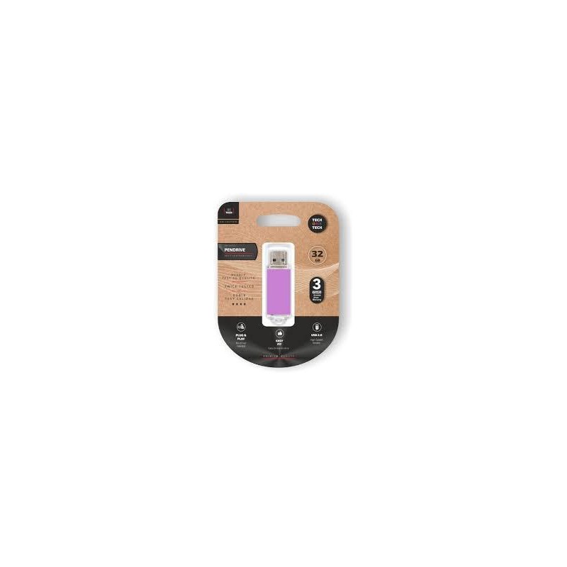 Memoria usb 32 gb tech one tech rosa