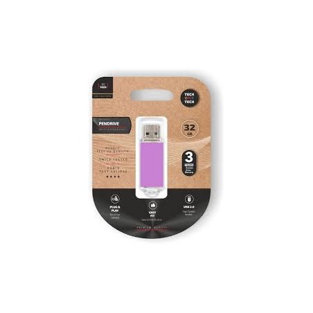 Memoria usb 32 gb tech one tech rosa