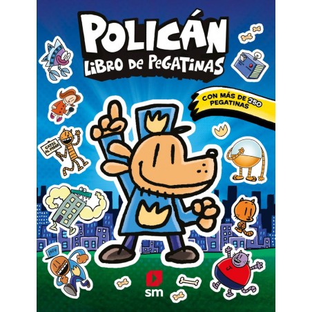 Polican  un libro de pegatinas