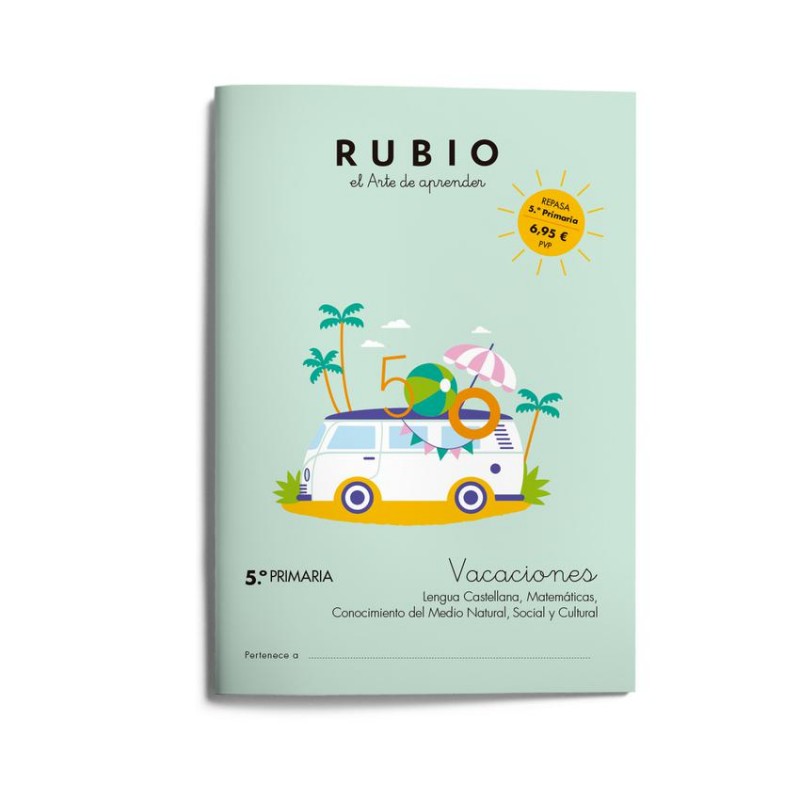 Cuaderno vacaciones RUBIO  5 º de Primaria 