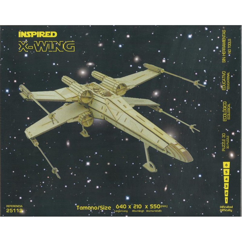 Maqueta X-Wing classic 3D 11 planchas D6