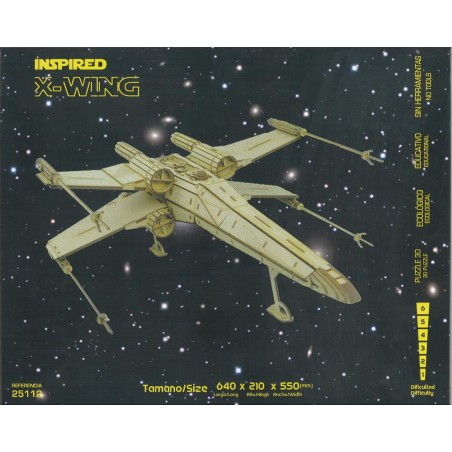Maqueta X-Wing classic 3D 11 planchas D6