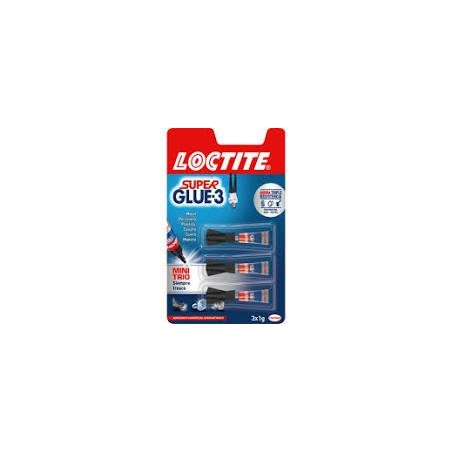 Blister 3 tubos super glue - 3 mini trio loctite