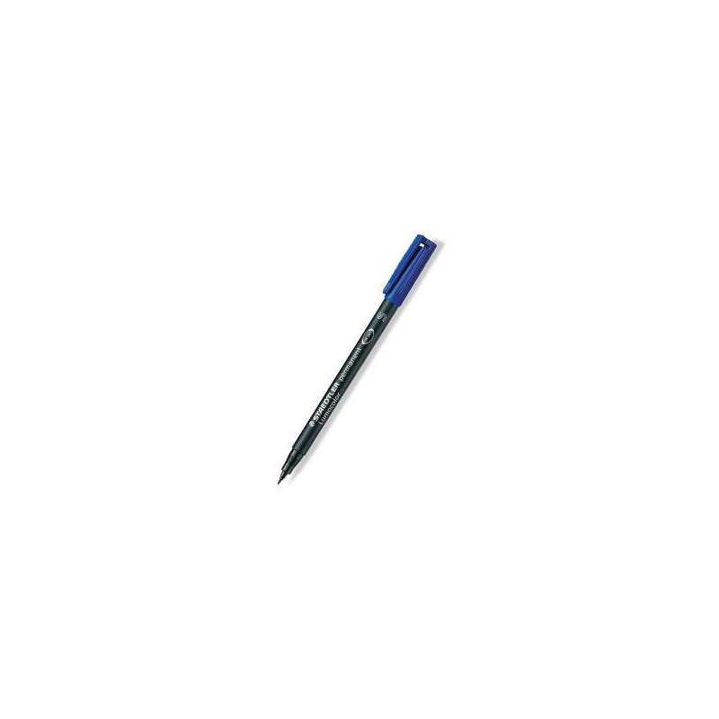 Rotulador lumocolor 313 azul S permanente