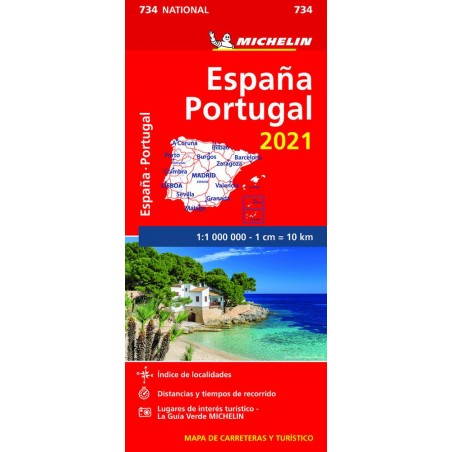 Mapa carreteras españa y portugal 2021