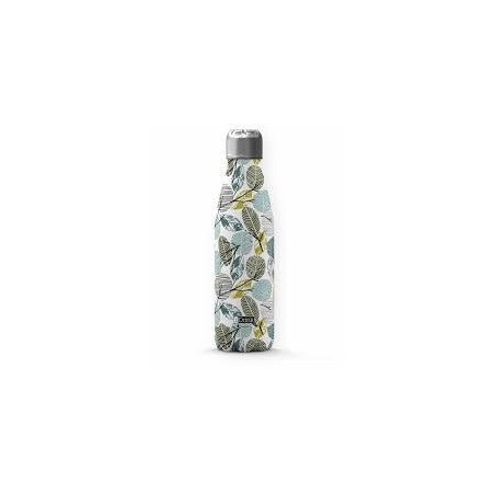Botella térmica I-drink graphics leaves hojas