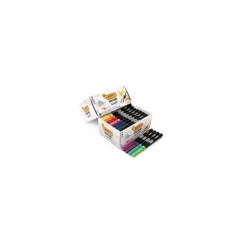 Rotulador jovi decor textil caja de 48 unidades
