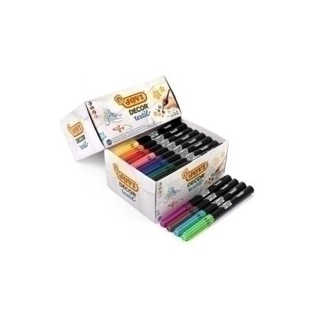 Rotulador jovi decor textil caja de 48 unidades