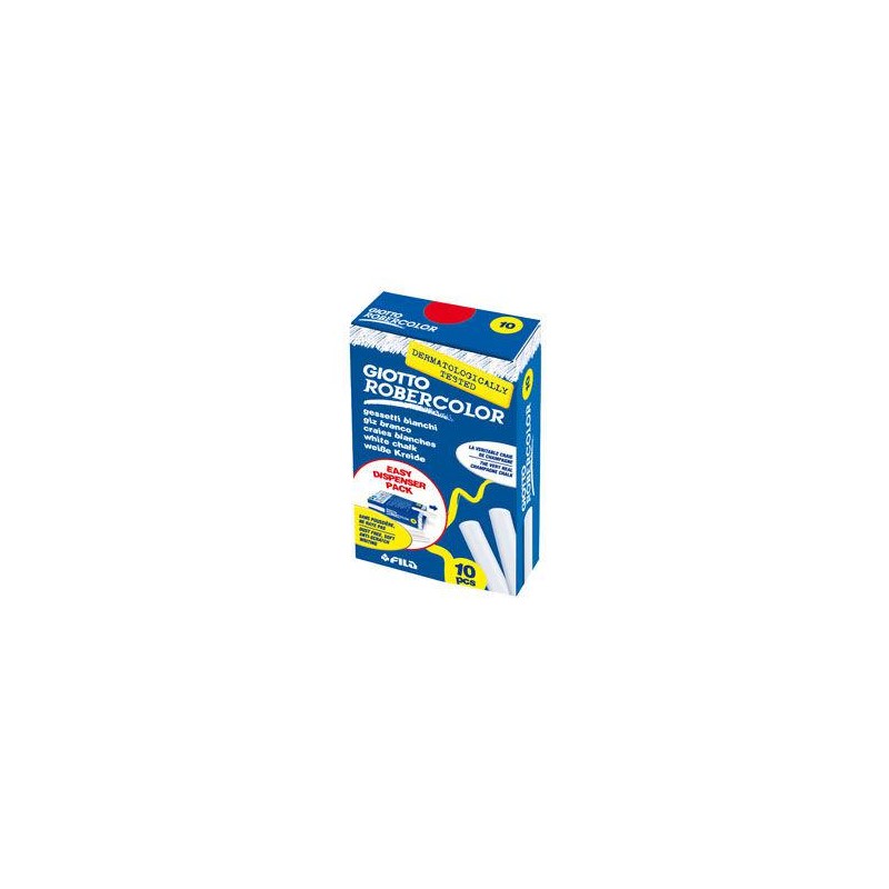 Tiza blanca robercolor 10 unidades giotto Tiza blanca robercolor 10 unidades giotto