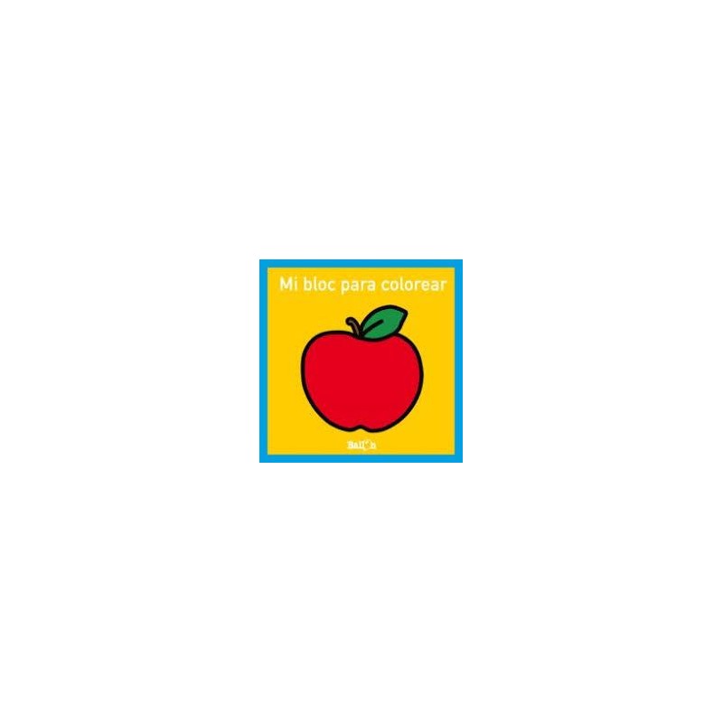 Mi bloc para colorear  manzana