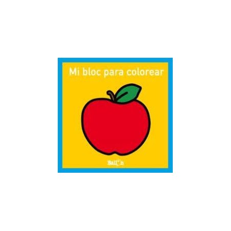 Mi bloc para colorear  manzana