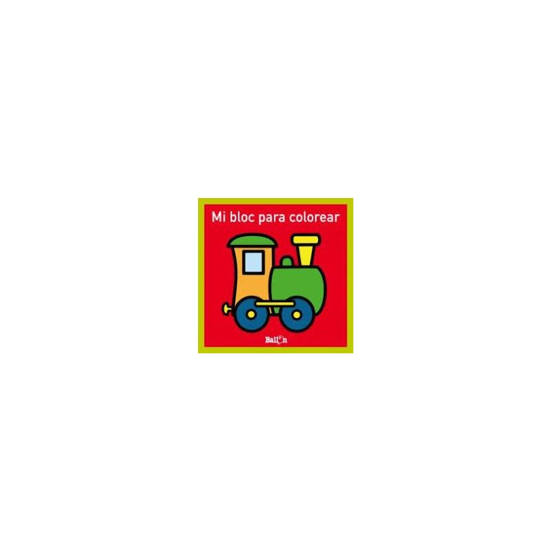 Mi bloc para colorear  tren